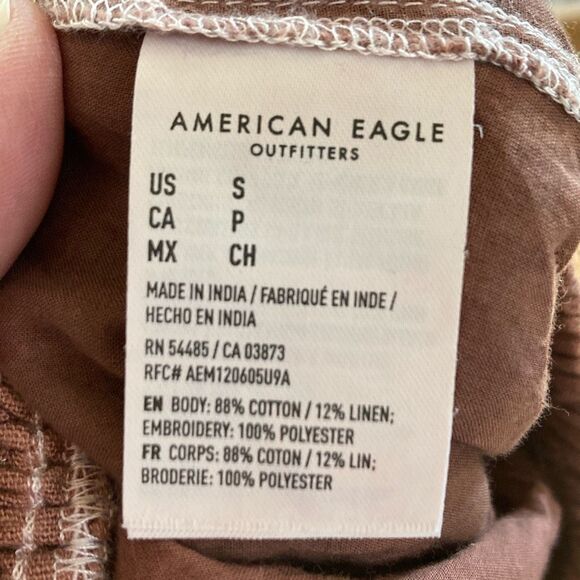 American Eagle Outfitters Tiered Eyelet‎ Mini Skirt Size Small (C8) - Picture 5 of 10